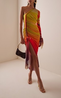 turi mesh dress - zuli Andrea Iyamah Turi Mesh Dress Adwa Multi Print / S