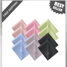 Microfiber Lens Cleaning Cloths Pack of 12 Ultra Soft Scratch Free Glasses
