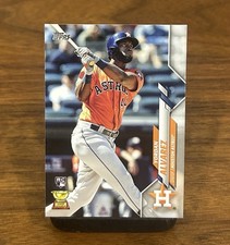 YORDAN ALVAREZ 2020 Topps Series 1 Orange Jersey Rookie Card #276 HOU Astros RC. rookie card picture