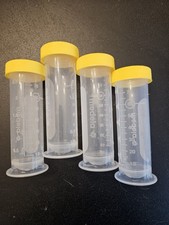Medela Breast Milk Storage Bottles 2.5 oz 80mL with Yellow Caps