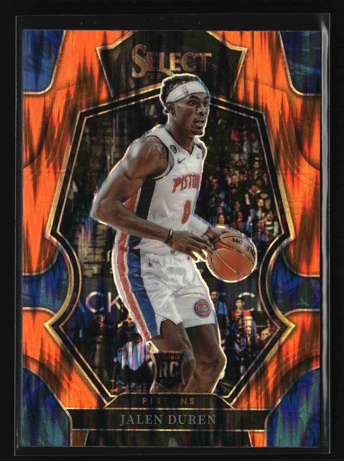 2022-23 Panini Select - Orange Flash Prizms - #176 Jalen Duren RC