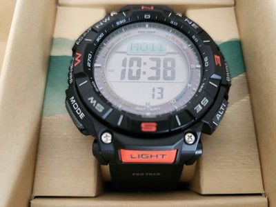 Casio Pro Trek PRG-340-1JF Tough Solar Triple Sensor Schwarz Herrenuhr