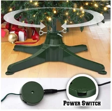 360-Degree Rotating Adjustable Christmas Tree Stand for up to 7.5Ft 