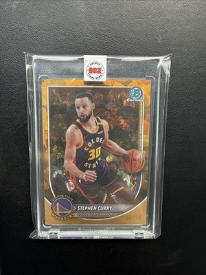 Topps 2025-26 Bowman Sapphire Stephen Curry  /50  Warriors BCV-115 Gold 36/50