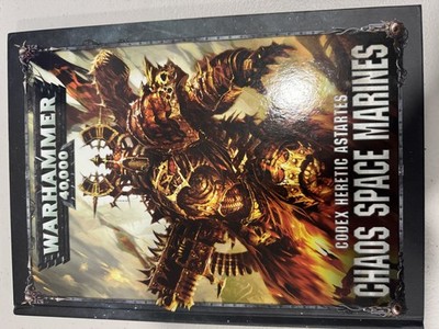 Warhammer 40K Codex Chaos Space Marines Heretic Astartes Rulebook Games Workshop