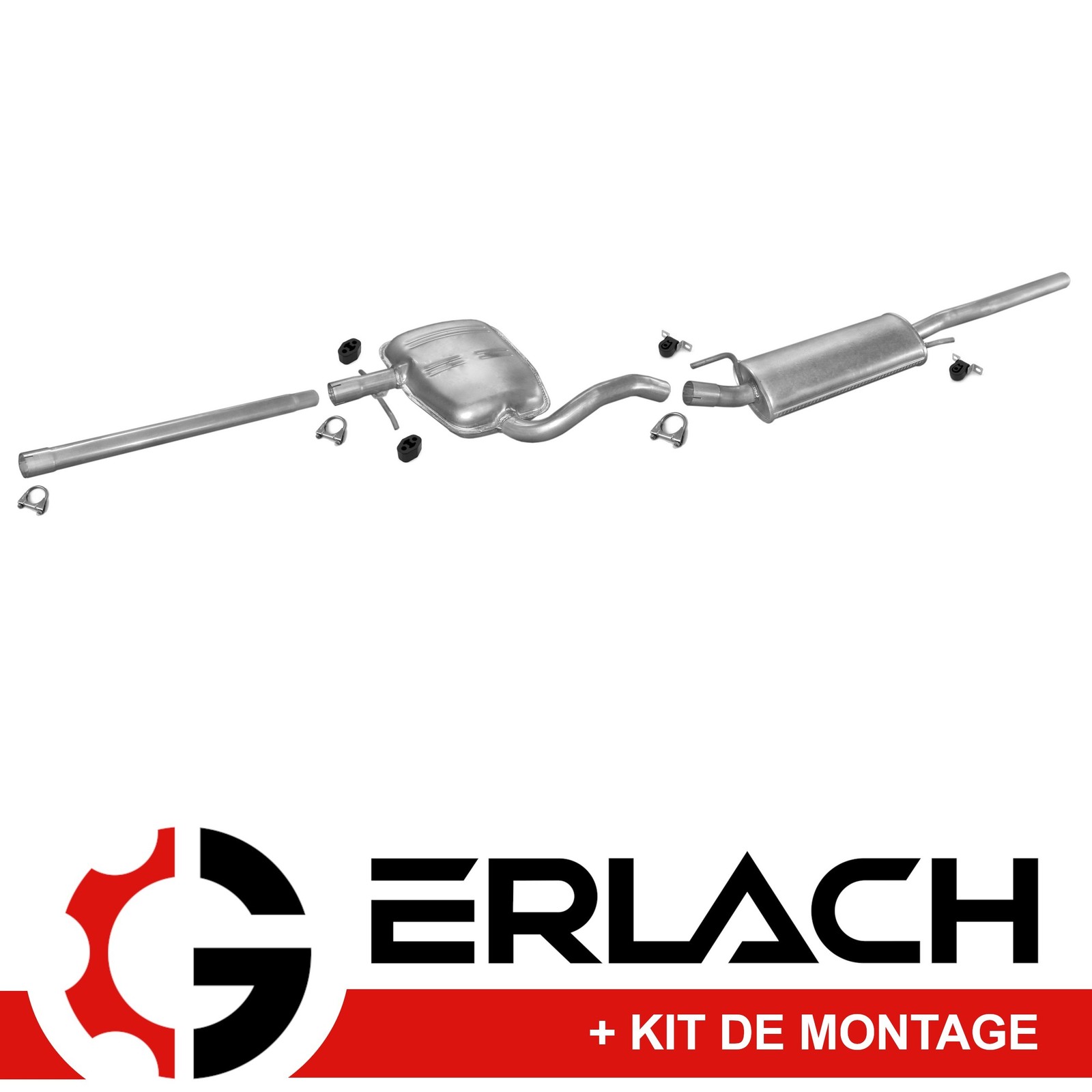 Silencieux d'échappement pour VW Vento 2.0 version 4180 en acier de rechange