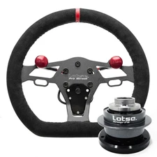Lotse Drag Racing Steering Wheel PRO STREET  +  Quick Release Hub SFI