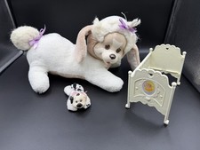 Vintage Hasbro Puppy Surprise W/one puppy. RARE Crib Pieces- 1990 s Plush Dog