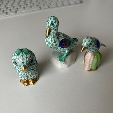 Herend Bird Figurine Set 3 Pieces from Japan