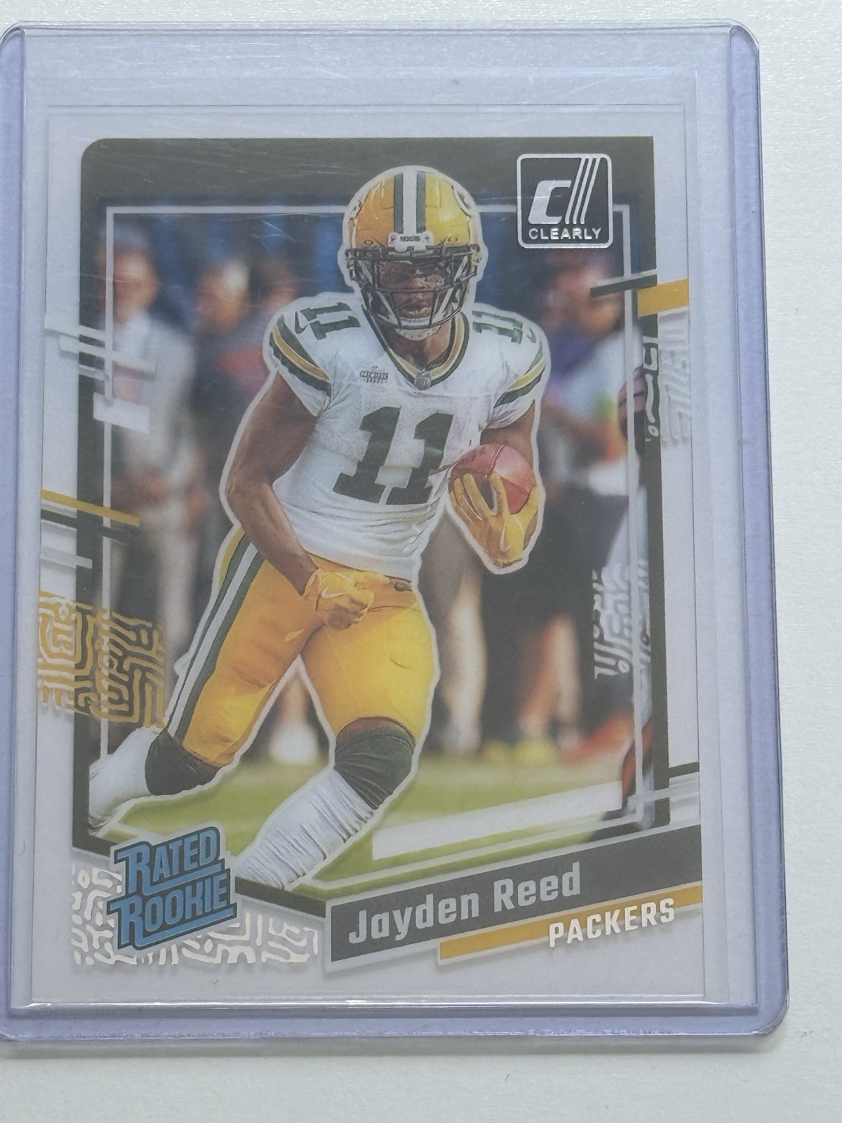 2023 Panini Clearly Donruss Jayden Reed Rookie RC #68 Packers
