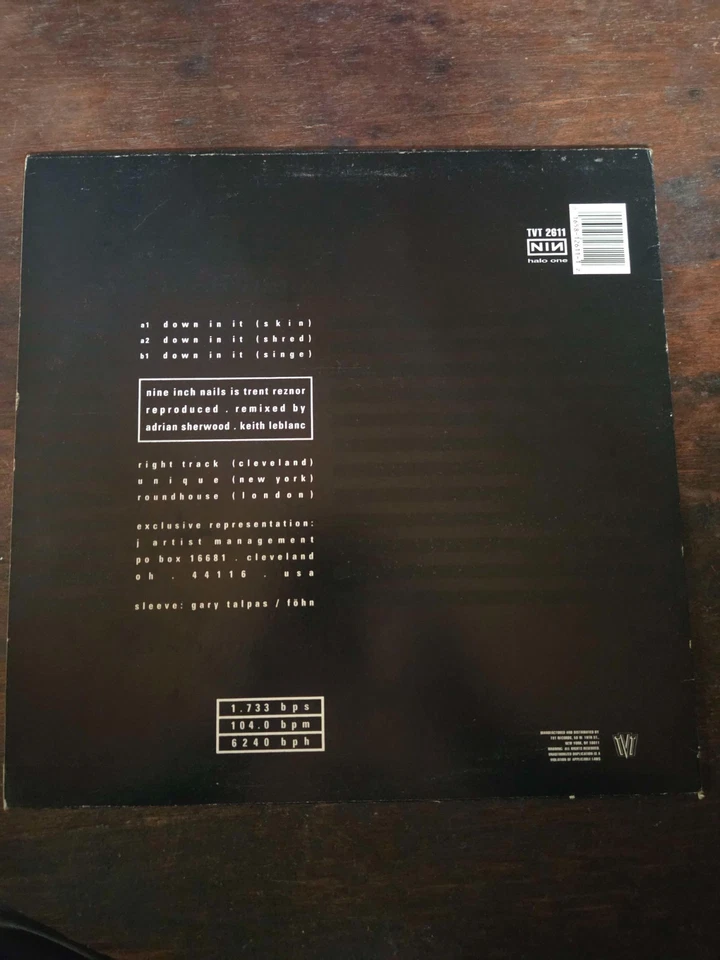 Nine Inch Nails Down In It First US Pressing 1989 Vinyl Single SEE DESCRIPTION - Image 2 of 4
