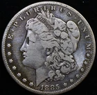 1885-S Morgan Silver Dollar $1 VF DETAIL CLEANED #V49