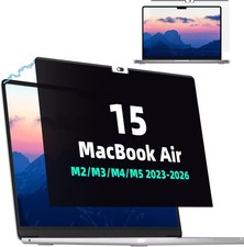 Magnetic Privacy Screen Protector for 15 Inch MacBook Air - Anti Glare Filter