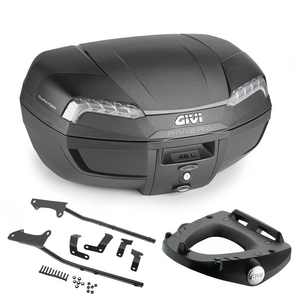 Givi E46NT Koffer E46NT 46LT + Yamaha BT 1100 Bulldog 2004 2005 Halter-image