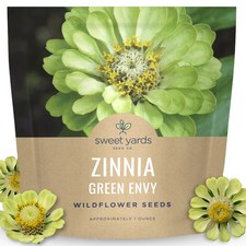 Zinnia Green Envy - Large 1 Ounce Packet - 4,000 Flower Seeds for Planting - ... 251.04 per gallon