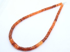 Natural Orange Carnelian Faceted Rondelle Tyre Beads 16" Strand 8x6mm Wholesale