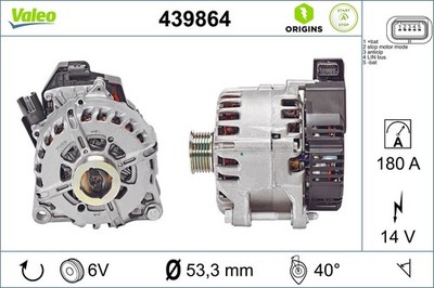 Startergenerator VALEO ORIGINS STOP&START - NEW O.E. TECHNOLOGIE 439864 für DS 2