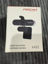 Foscam W21 Home Security USB Web Camera [1080P / 30FPS] - BLACK 2020 - EUC