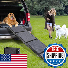Galigali Dog Ramp For Car Portable Folding Pet Stair Ramp Non-Slip Carpet
