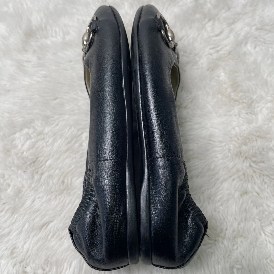 Zapatos planos de ballet Gucci de cuero negro para niños y niñas talla 27 Foto 2 de 4