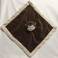 TIDDLIWINKS Baby 13" X 14" SECURITY BLANKET MONKEY Plush Stuffed