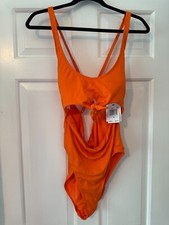 Gibson Latimer swimsuit one-piece. New with Tags. Size L. Bright Orange Color.