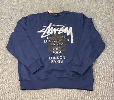 Dover Street Market Stussy Sudadera Azul Stussy X Dover Street