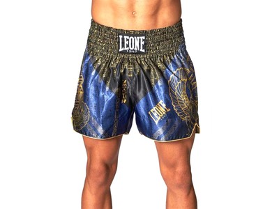 PANTALONI KICK BOXING MUAI THAY LEONE AB541 02 THAI RAMSES BLU | eBay