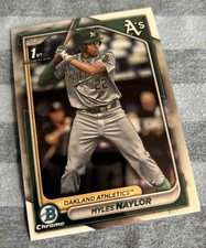 2024 Bowman Chrome Myles Naylor #BCP-136 1st Bowman Athletics
