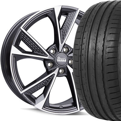 19 Zoll Sommerräder MAM RS6 PFP Alufelgen 235/35 für VW Touran II ab MJ. 2016 1T