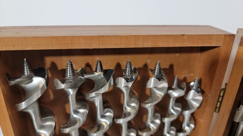 Vintage Irwin 14pc Solid Center METRIC Auger Bit Set 4mm-16mm + SAE Adjustable - Picture 13 of 13