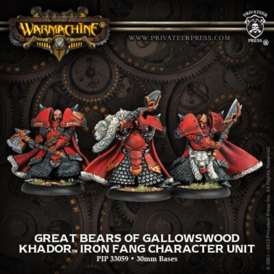 Privateer Press Warmachine Khador Great Bears of Gallowswood Pack PIP33059
