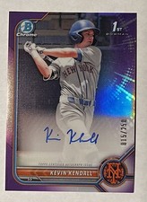 2022 Bowman Chrome - Prospect Auto Purple Refractor #CPA-KK Kevin Kendall