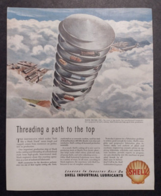 1946 Shell Industrial Lubricants Advertisement