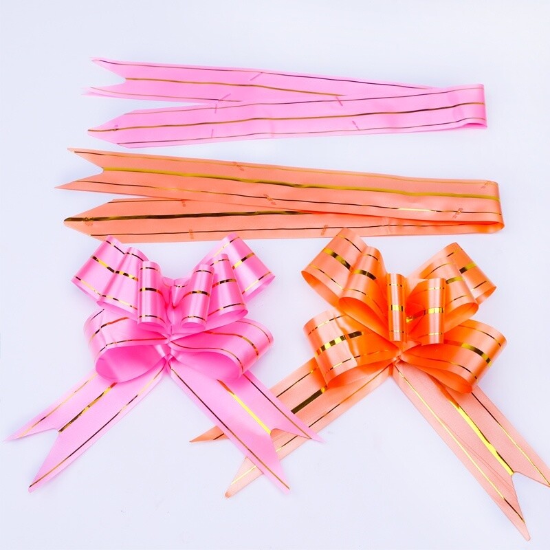 100 X Pull Bows Ribbon Wedding Car Decor Florist Hampers Gift Packaing ...