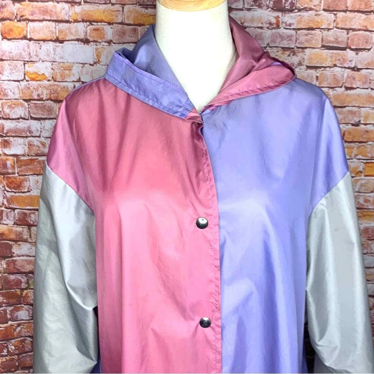 Aqua shop sheen raincoat