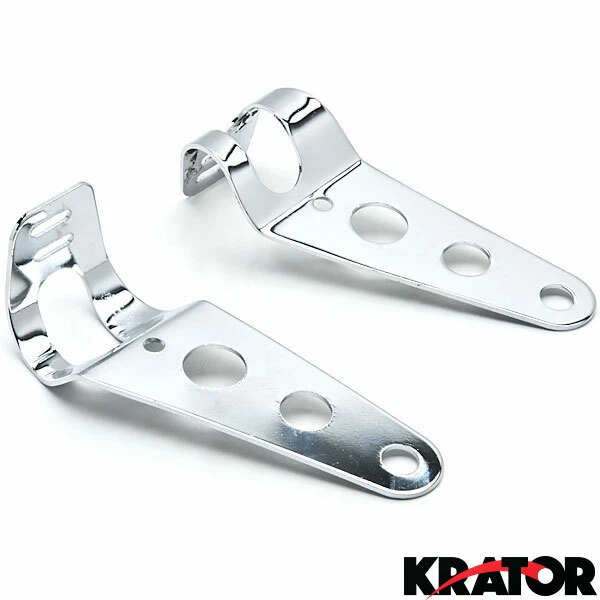 Soporte de faro cromado para Yamaha Virago XV 250 500 535 700 750 920 1100 Foto 4 de 4