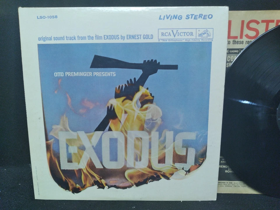 Ernest Gold Exodus Original Soundtrack vinyl LP RCA Victor records LSO 1058 1961 - Image 2 of 4