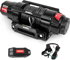 X-BULL Electric Winch 6000lbs Synthetic Rope Trailer Towing ATV/UTV 4WD Off Road