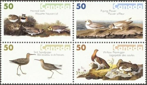 Sellos de Norteamérica, pájaros