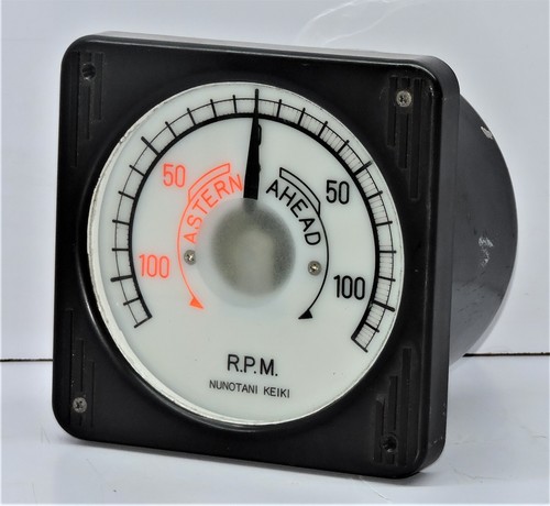 Nonutani Keiki JIS F 8521-FL130K K KG-3Shaft Revolution Indicator Receiver100RPM - Picture 2 of 5