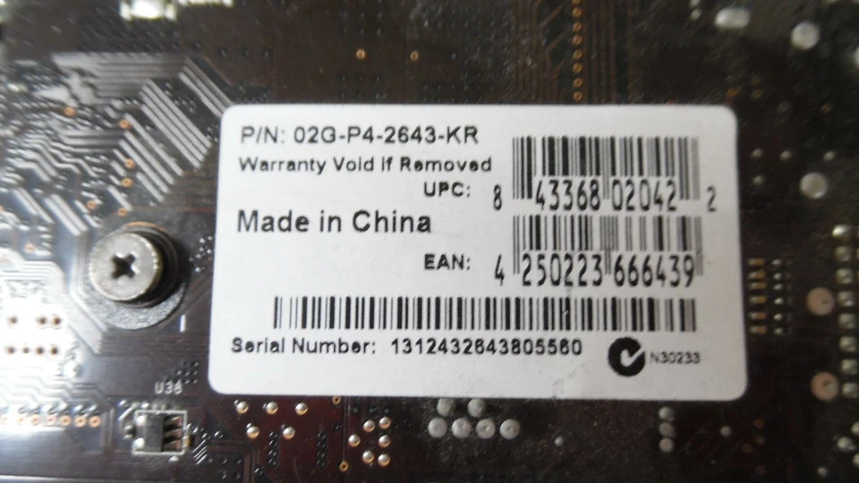 Genuine EVGA GeForce GT 640 2GB DDR3 PCI-E Video Card -- 02G-P4-2643-KR - Tested - Image 4 of 4