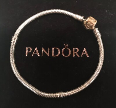 AUTHENTIC PANDORA BRACELET STERLING SILVER 14K