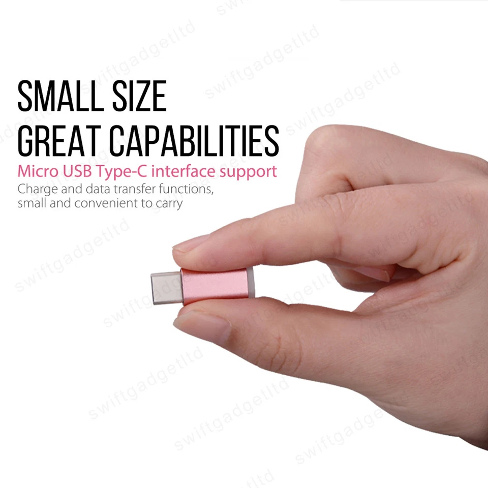 Micro USB Female to Type C Adapter Converter for Huawei P50 P40 P30 P20 Pro P10  - Image 4 of 4