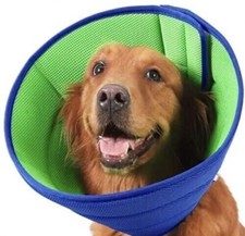 Size 8 L/XL - BOOMAKER Extra Soft Surgery Injury Dog Recovery Collar Cone