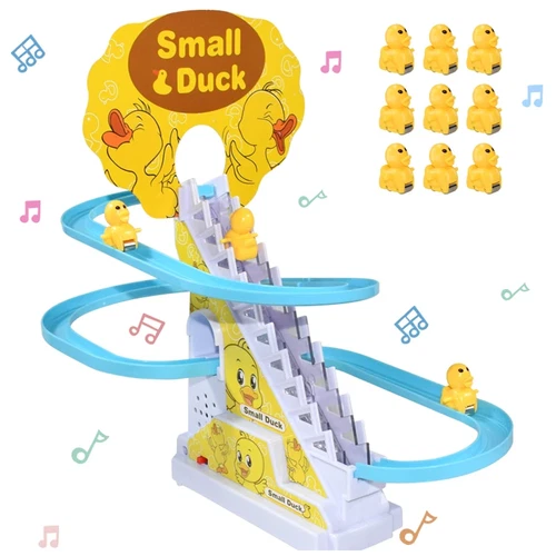 Climbing Stairs Track Toys Electric Duck DIY Rail Racing Track Roller Coaster To - Picture 5 of 14