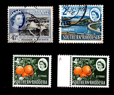 Southern Rhodesia 1953-64. SG#83, 101 used #96 MNH