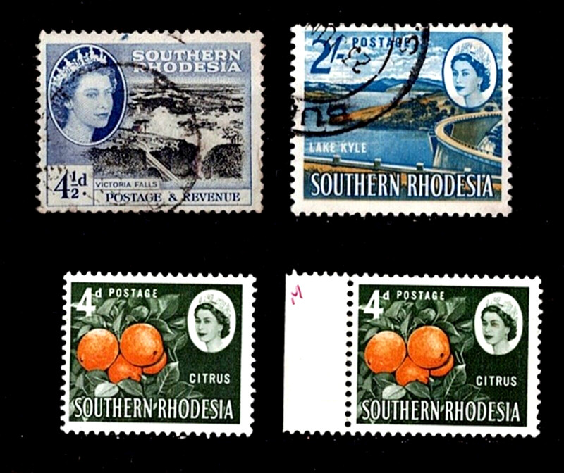 Southern Rhodesia 1953-64. SG#83, 101 used #96 MNH