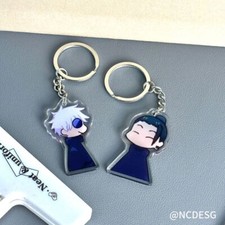 Jujutsu Kaisen Satoru Gojo Geto Suguru Keychain Key Anime Pendant Keyring Gift
