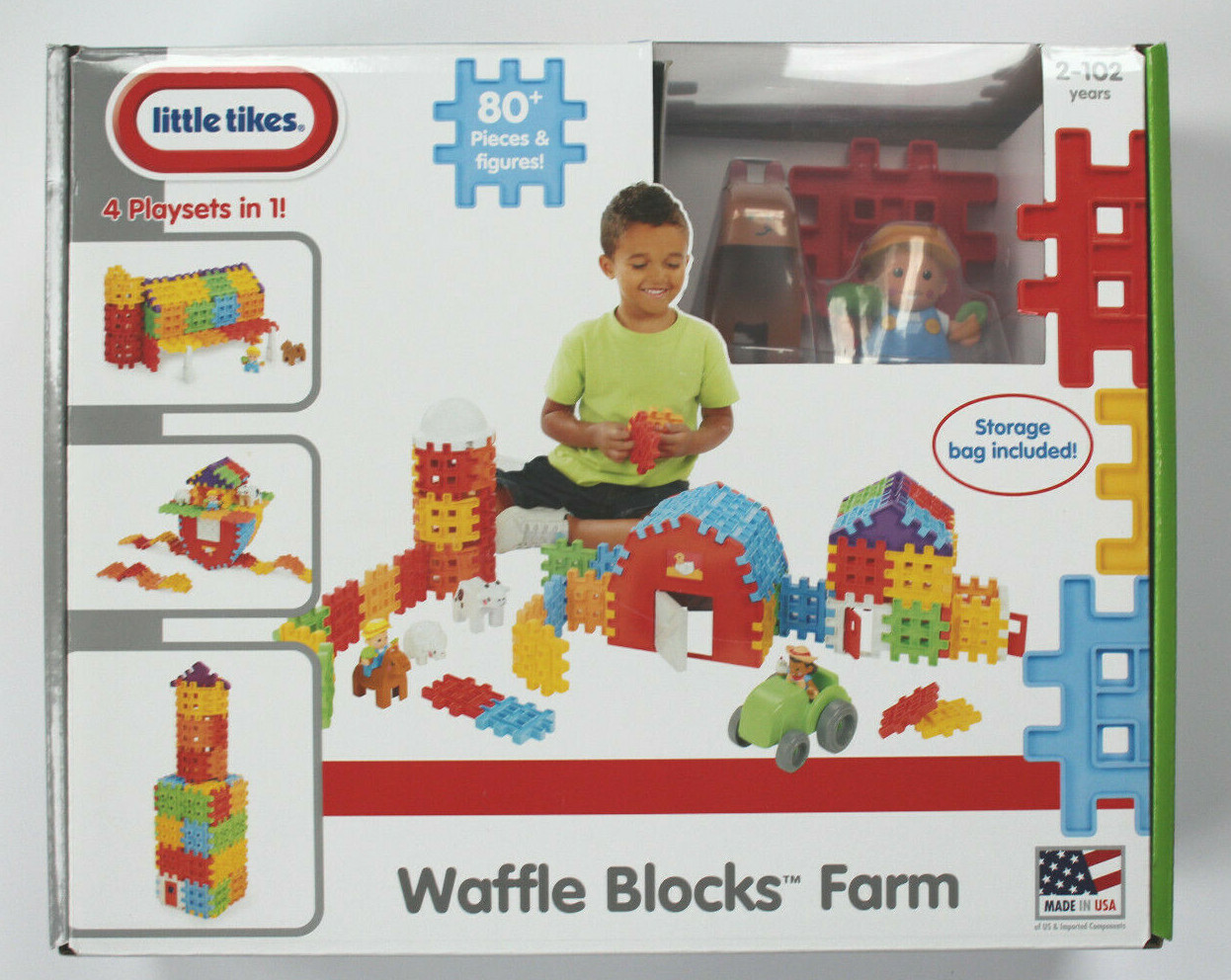 waffle blocks farm set
